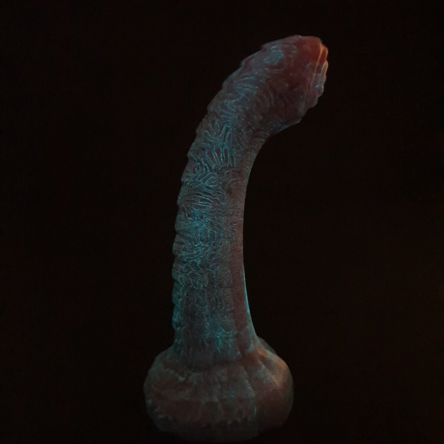 Raithor Dragon Fantasy Silicone Dildo - Small - Medium Firmness - Pink/Red Shimmer