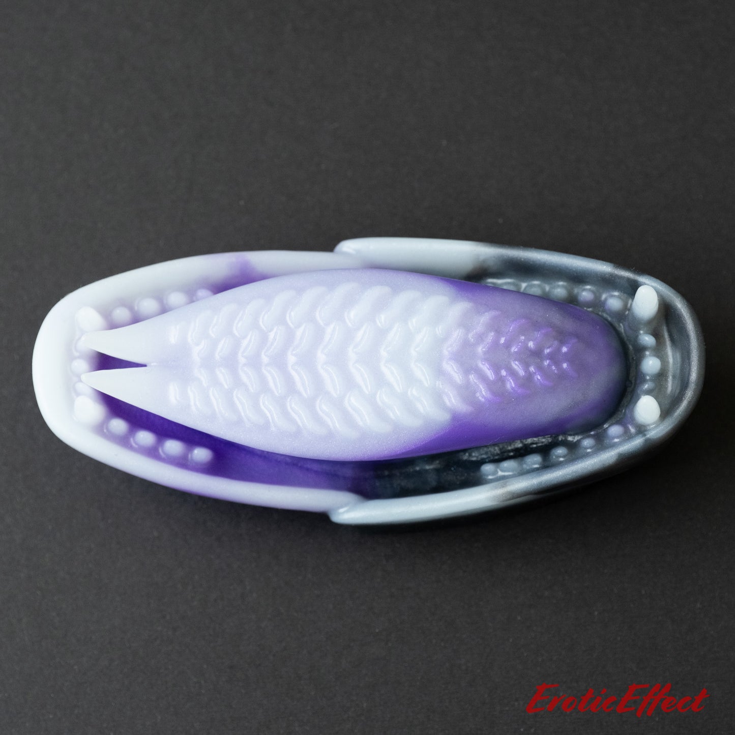 Ecthir Silicone Grindable - Glow White/Purple/Black Shimmer - Medium Firmness