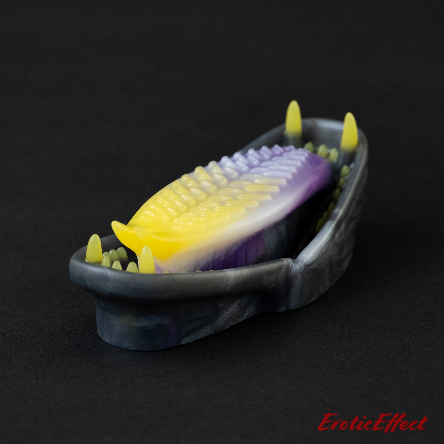 Ecthir Silicone Grindable - Yellow/White/Purple/Black Shimmer - Medium Firmness