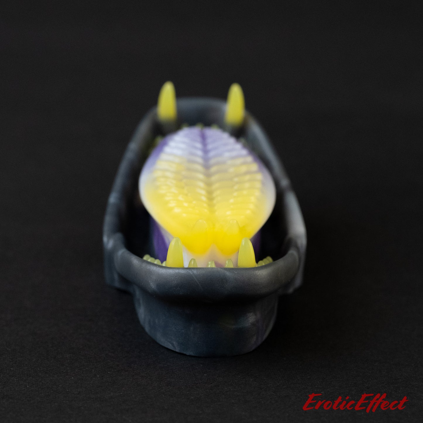 Ecthir Silicone Grindable - Yellow/White/Purple/Black Shimmer - Medium Firmness