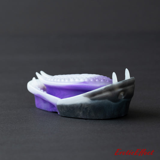 Ecthir Silicone Grindable - Glow White/Purple/Black Shimmer - Medium Firmness