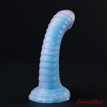 Raithor Dragon Fantasy Silicone Dildo - Large - Medium Firmness - Pink/White/Blue Shimmer