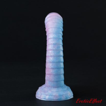 Raithor Dragon Fantasy Silicone Dildo - Large - Medium Firmness - Pink/White/Blue Shimmer