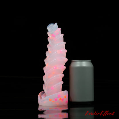 Aearvon Fantasy Silicone Dildo - Large - NC Soft - Heart Confetti