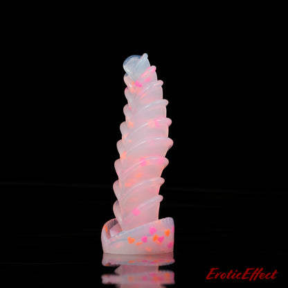 Aearvon Fantasy Silicone Dildo - Large - NC Soft - Heart Confetti