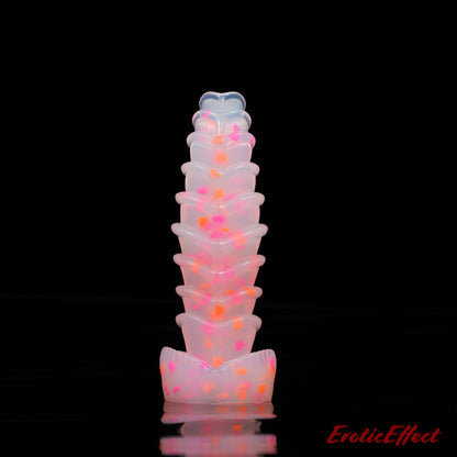 Aearvon Fantasy Silicone Dildo - Large - NC Soft - Heart Confetti