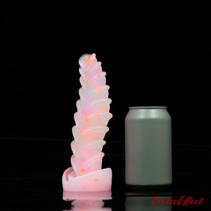 Aearvon Fantasy Silicone Dildo - Medium - NC Soft - Heart Confetti