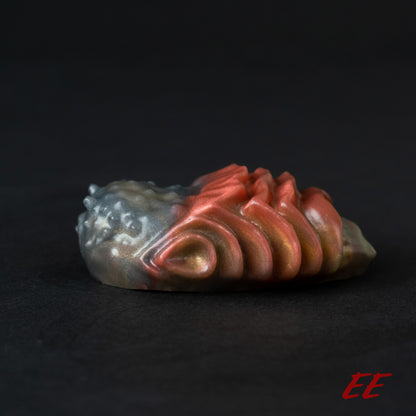 Edgar Silicone Grindable/Squishy - Shimmery Red/Black/Gold - Soft Firmness