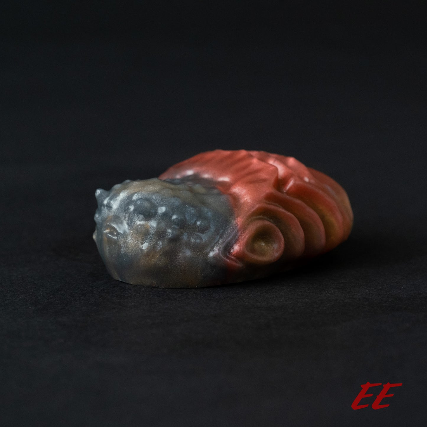 Edgar Silicone Grindable/Squishy - Shimmery Red/Black/Gold - Soft Firmness