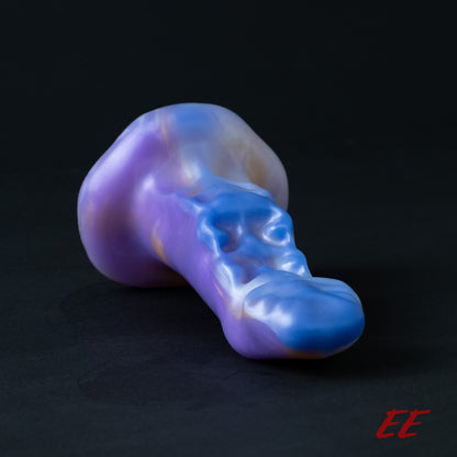 Kuldarnash Silicone Dildo - Soft firmness - Shimmery Blue/Purple/Gold/White