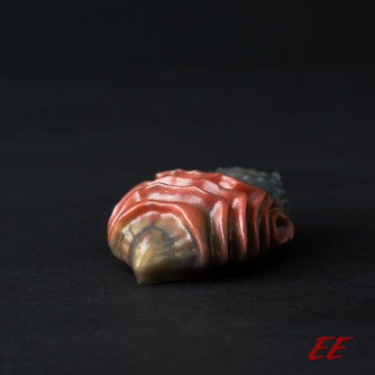 Edgar Silicone Grindable/Squishy - Shimmery Red/Black/Gold - Soft Firmness