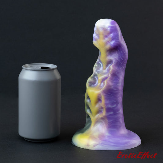 Kuldarnash Silicone Dildo - Yellow/Purple/White/Black Shimmer - Medium firmness