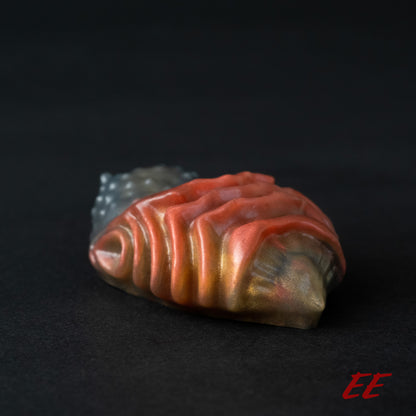 Edgar Silicone Grindable/Squishy - Shimmery Red/Black/Gold - Soft Firmness