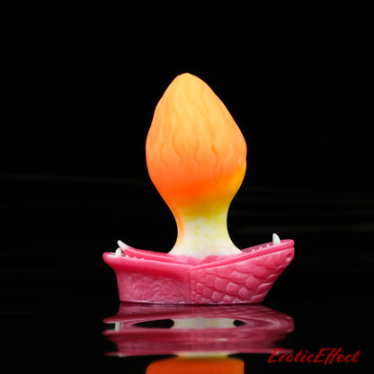 Dragon's Breath Fantasy Silicone Butt Plug - XXL - Split Firmness - 125