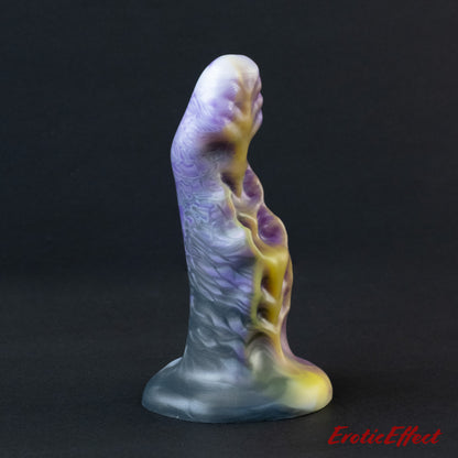 Kuldarnash Silicone Dildo - Yellow/Purple/White/Black Shimmer - Medium firmness