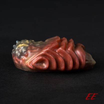 Edgar Silicone Grindable/Squishy - Soft Firmness - Shimmery Red/Black/Gold