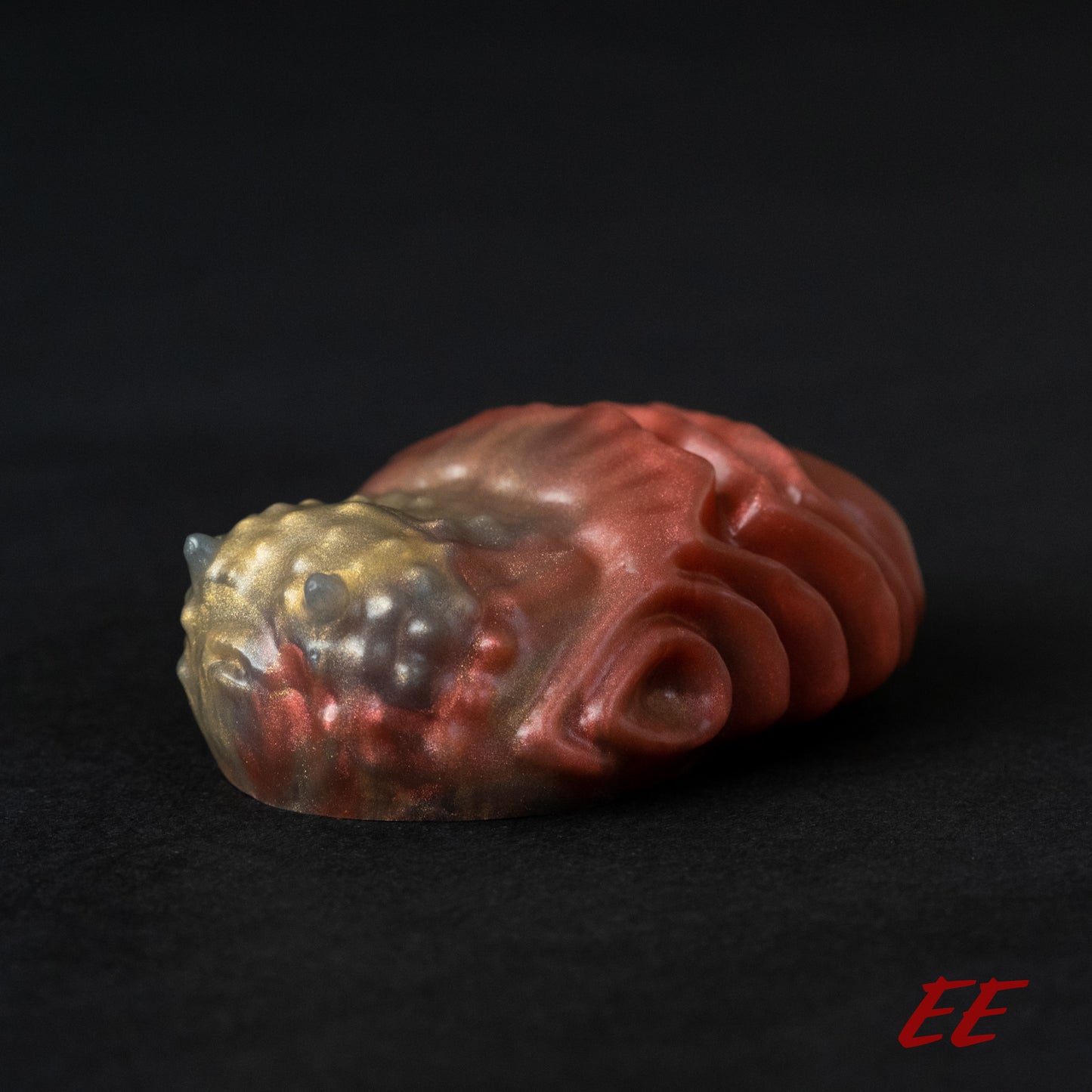 Edgar Silicone Grindable/Squishy - Soft Firmness - Shimmery Red/Black/Gold