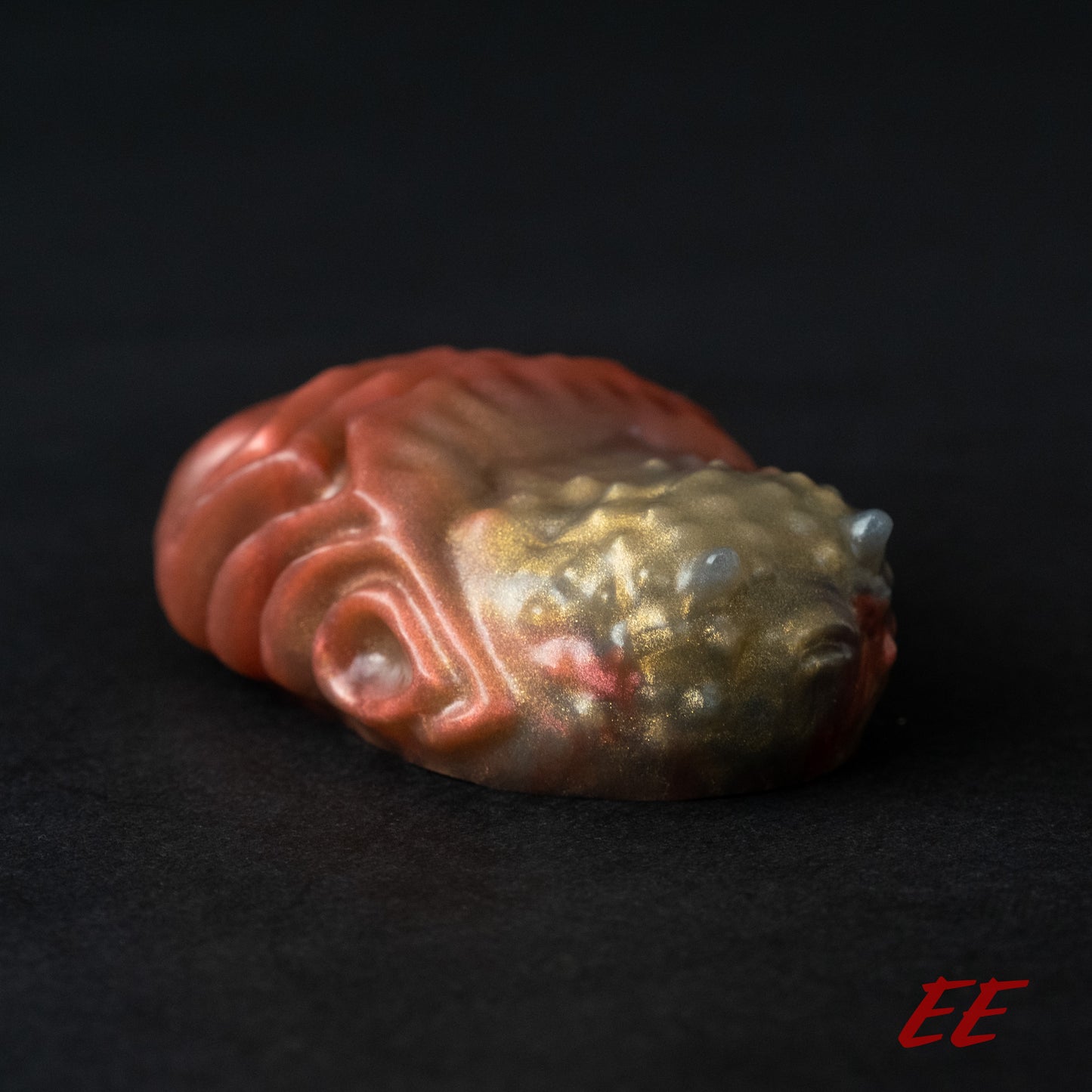 Edgar Silicone Grindable/Squishy - Soft Firmness - Shimmery Red/Black/Gold