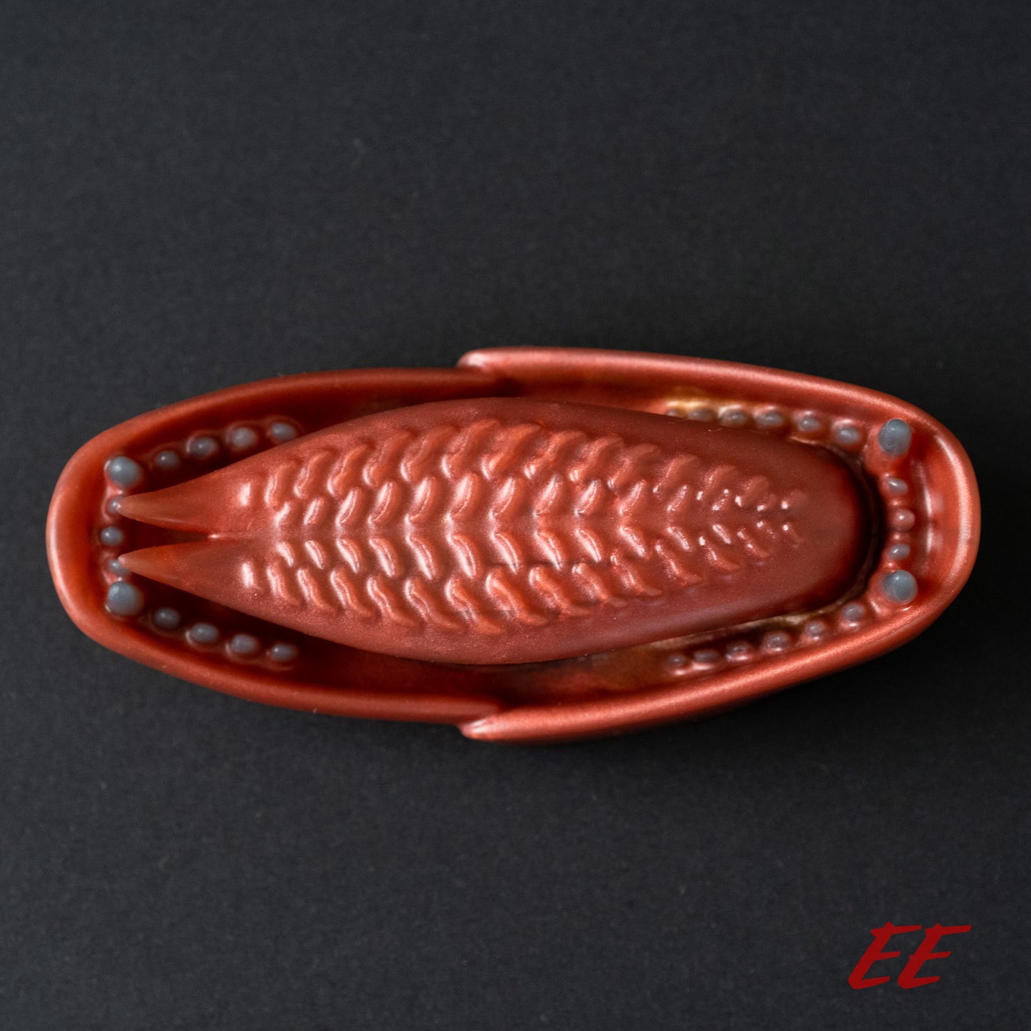 Ecthir Silicone Grindable - Soft Firmness - Shimmery Red/Black/Gold