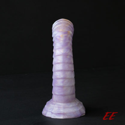 Raithor Dragon Fantasy Silicone Dildo - Shimmery Lavender/White/Gold - Soft Firmness