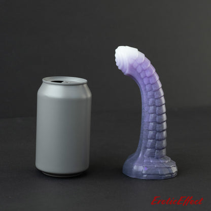 Raithor Dragon Fantasy Silicone Dildo - Small - Medium Firmness - Glow White/Purple/Black Shimmer