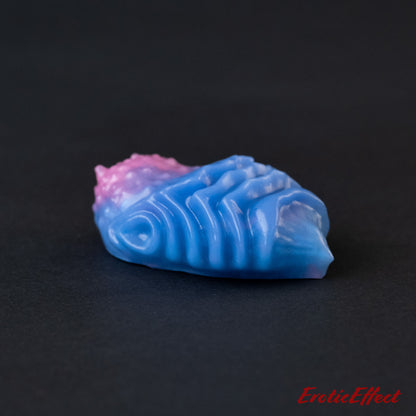 Edgar Silicone Grindable/Squishy - Glow Blue/Pink Shimmer - Medium Firmness