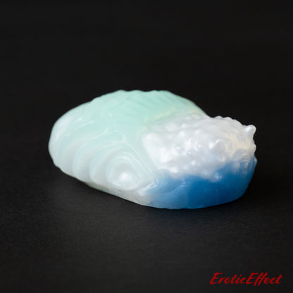 Edgar Silicone Grindable/Squishy - Glow Green/White/Blue Shimmer - Medium Firmness