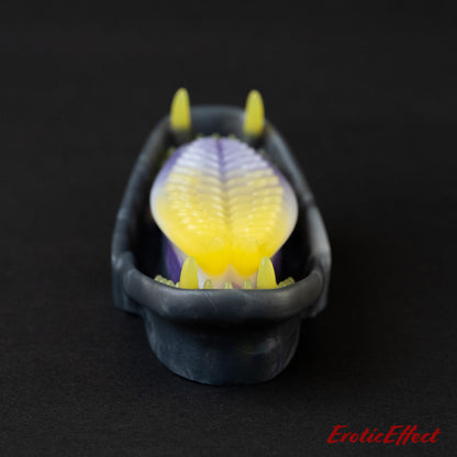 Ecthir Silicone Grindable - Yellow/White/Purple/Black Shimmer - Medium Firmness