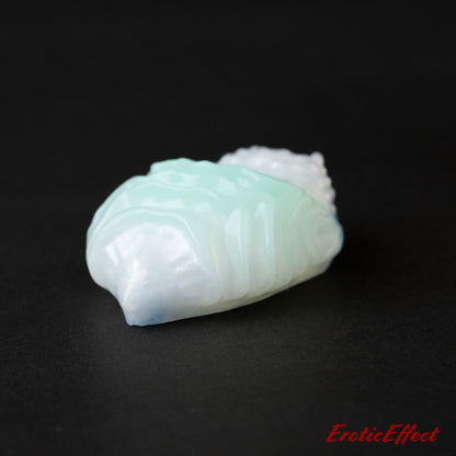 Edgar Silicone Grindable/Squishy - Glow Green/White/Blue Shimmer - Medium Firmness