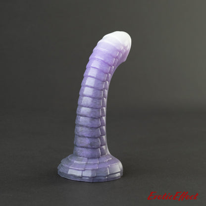 Raithor Dragon Fantasy Silicone Dildo - Small - Medium Firmness - Glow White/Purple/Black Shimmer