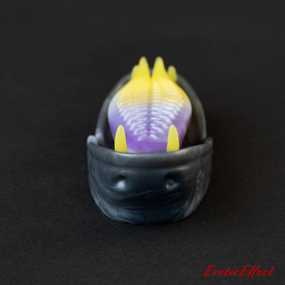 Ecthir Silicone Grindable - Yellow/White/Purple/Black Shimmer - Medium Firmness