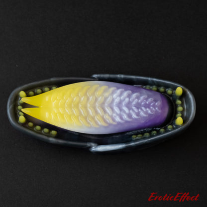 Ecthir Silicone Grindable - Yellow/White/Purple/Black Shimmer - Medium Firmness