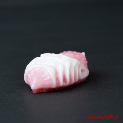 Edgar Silicone Grindable/Squishy - Glow White/Pink/Red Shimmer - Medium Firmness