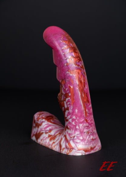 Sleek-G Silicone G-Spot Dildo - Pink/Red/White